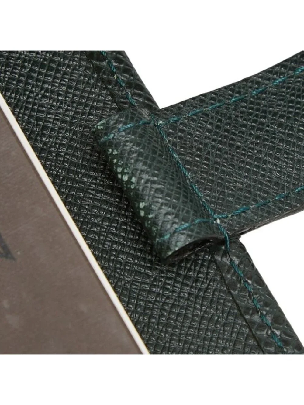 Louis Vuitton Taiga Agenda PM Notebook Cover Esepia Green Leather